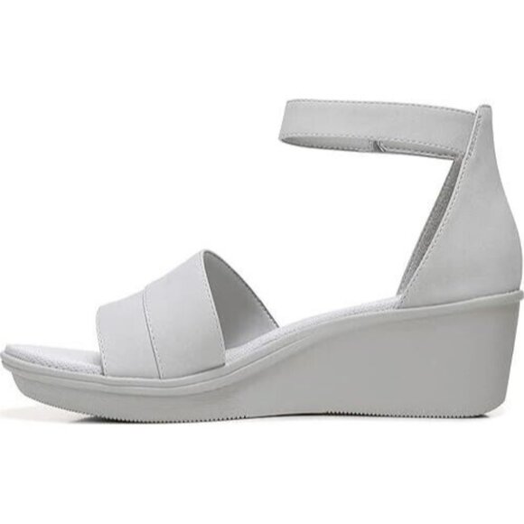 Naturalizer Womens Riviera Wedge Sandals Hook & Loop Mist Size 11M - Picture 3 of 6